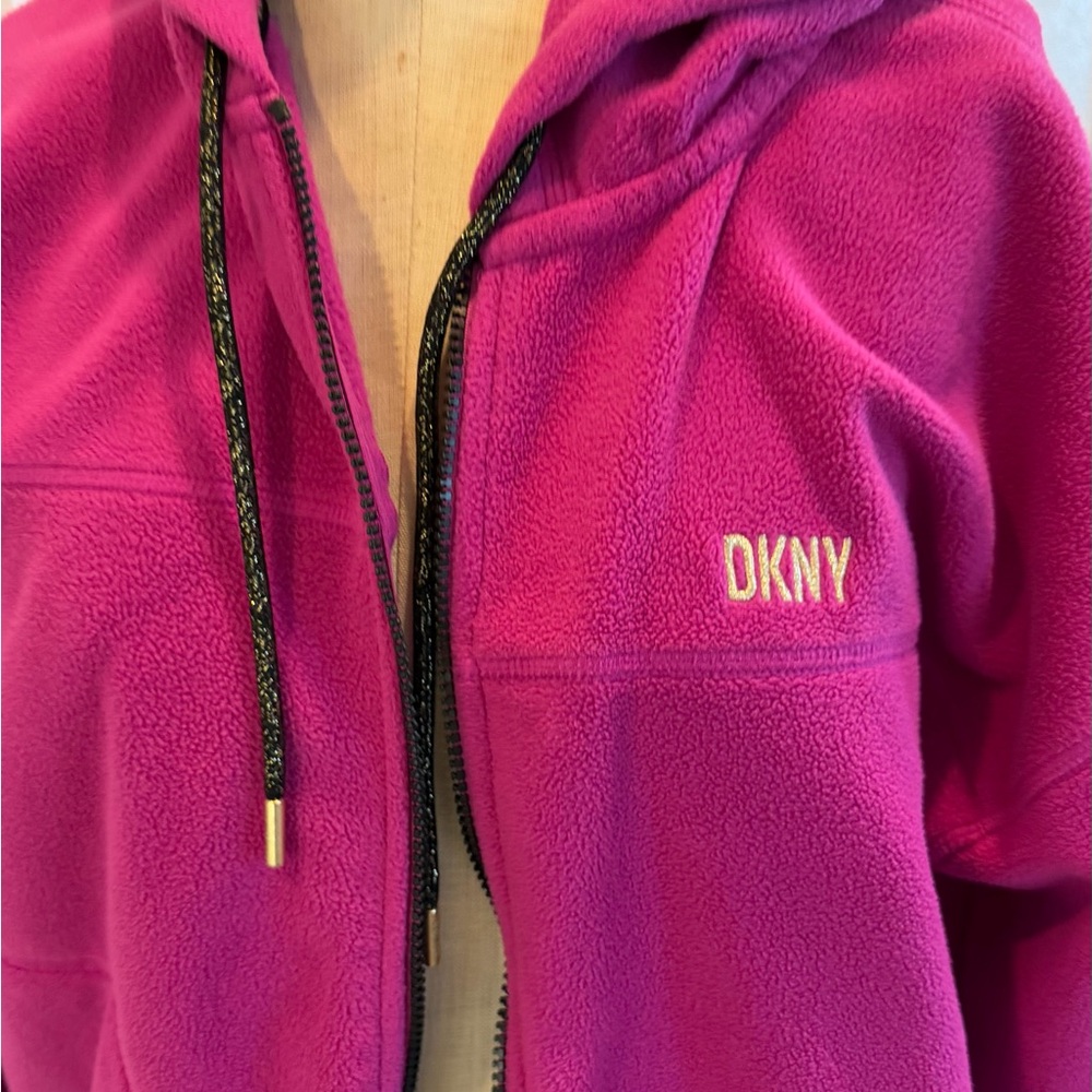 Vintage DKNY Sport Magenta Fleece Jacket